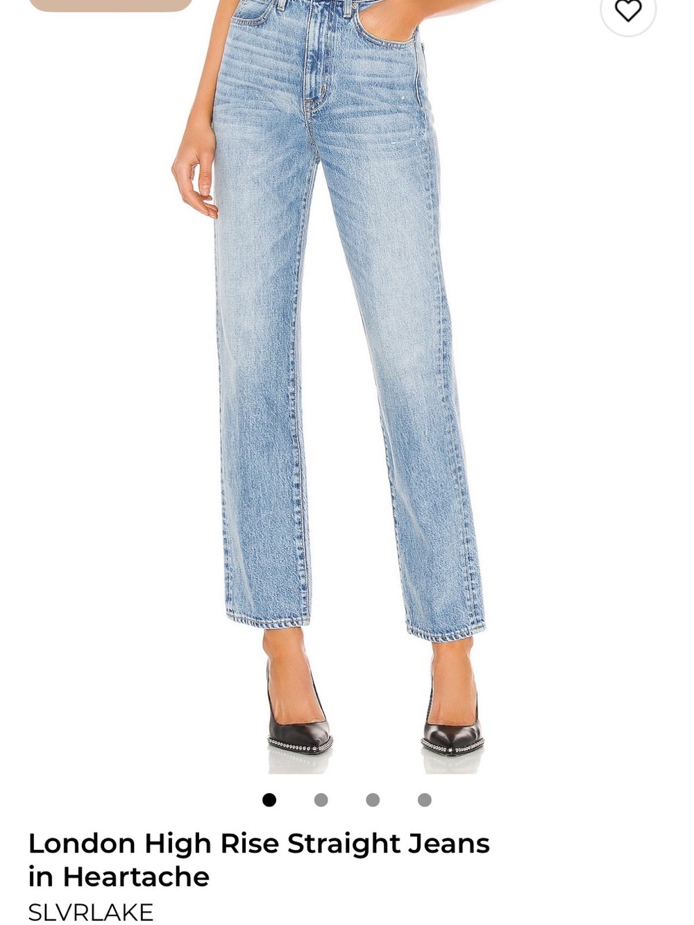 SLVRLAKE womens Light Blue Straight Jeans